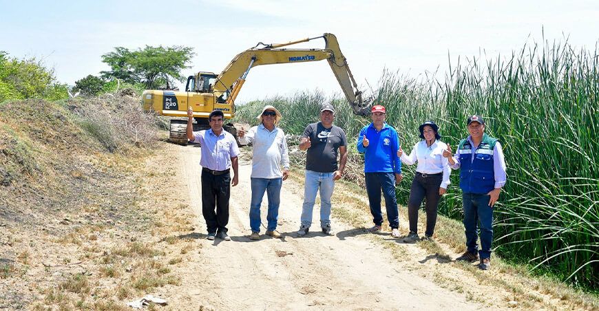 Realizan limpieza y descolmatación de drenes en Chepén y Pacasmayo para prevenir desbordes La Libertad Perú