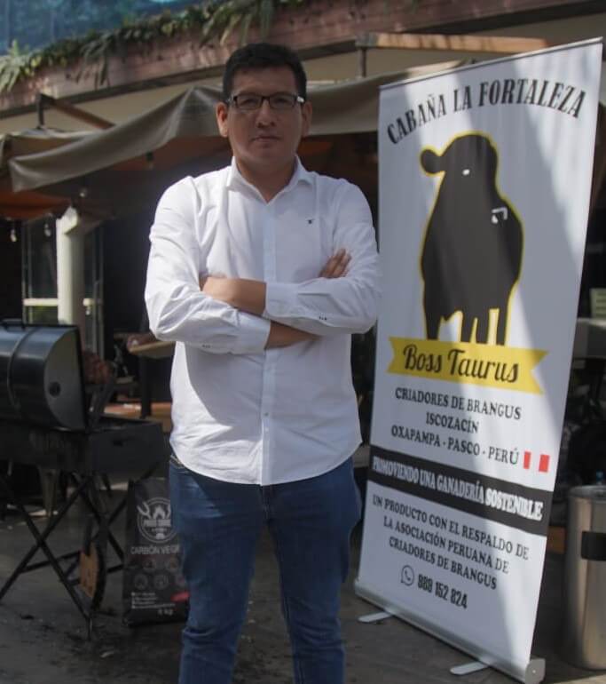 Lic. Luis Riquelme Huayanay, presidente de la Asociación Peruana de Criadores de Brangus, y gerente general de Cabaña La Fortaleza.
