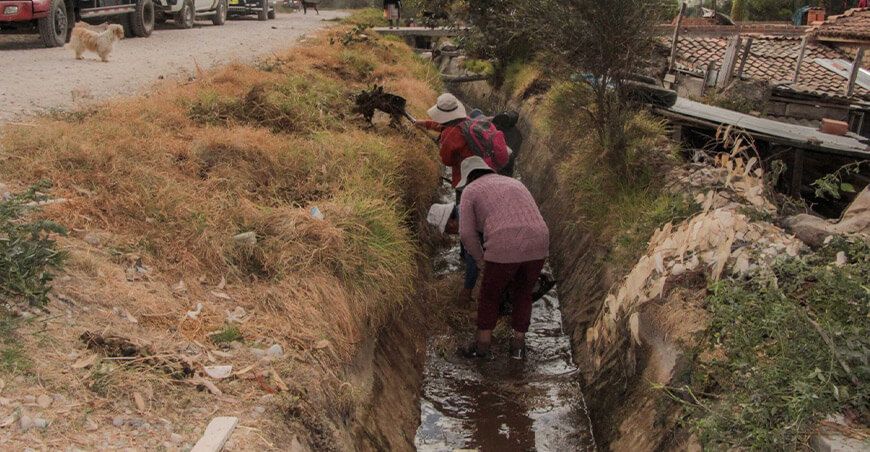 mantenimiento de infraestructura de riego menor junta usuarios de riego Perú