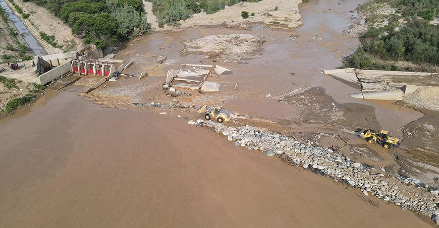 Inician trabajos de limpieza y descolmatación en el río La Leche en Lambayeque Perú ANA Midagri