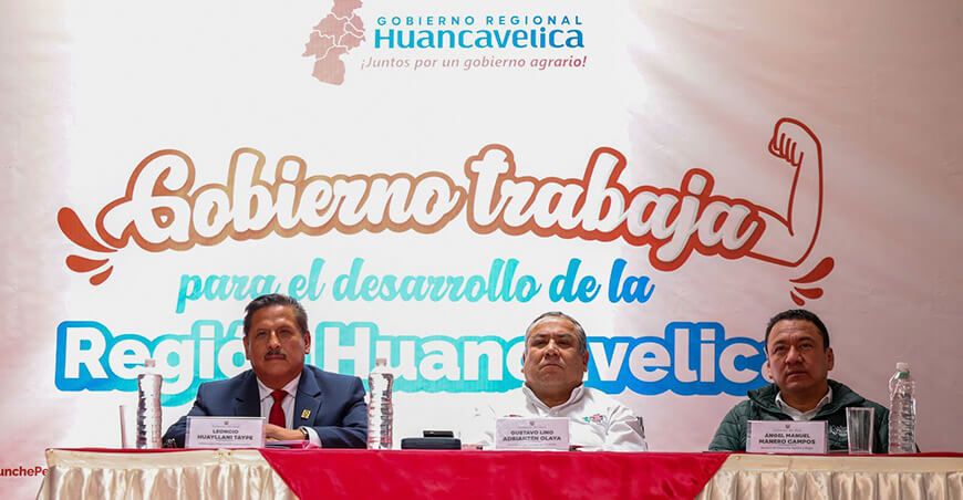 Durante la reunión Multisectorial para el Desarrollo de la región Huancavelica Midagri