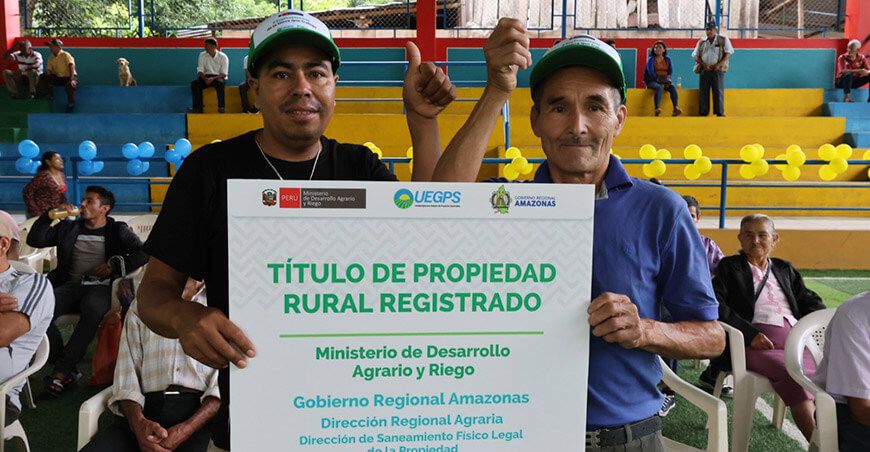 Midagri entregó 669 títulos de propiedad rural individual en Amazonas Perú