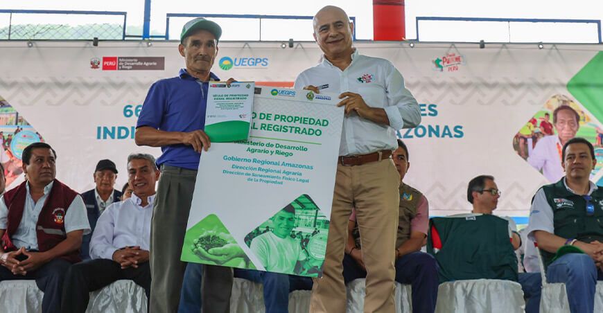 Midagri entregó 669 títulos de propiedad rural individual en Amazonas Perú