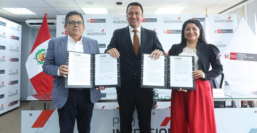 Midagri y ProInversión firman convenio para brindar asistencia técnica en Majes Siguas II