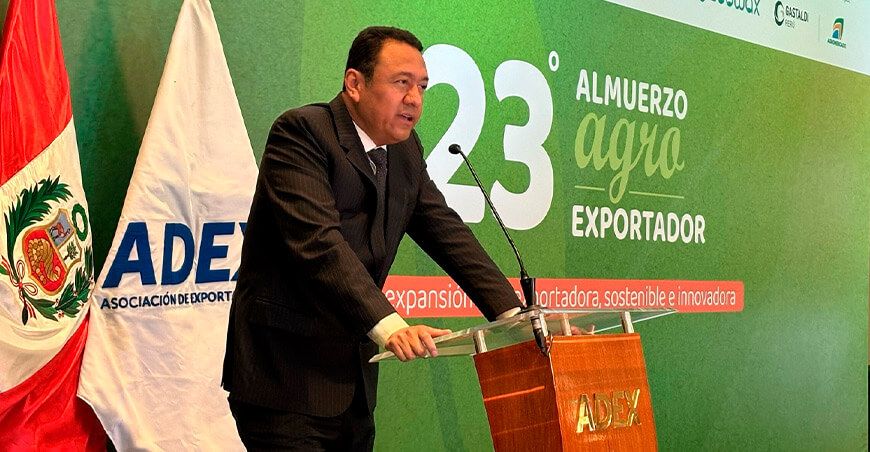 ministro de Desarrollo Agrario y Riego (Midagri), Angel Manero Campos