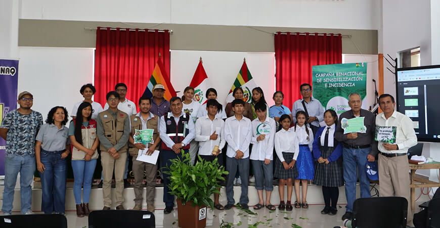 Campaña binacional de niños y jóvenes de Perú y Bolivia exige políticas efectivas para proteger los bosques