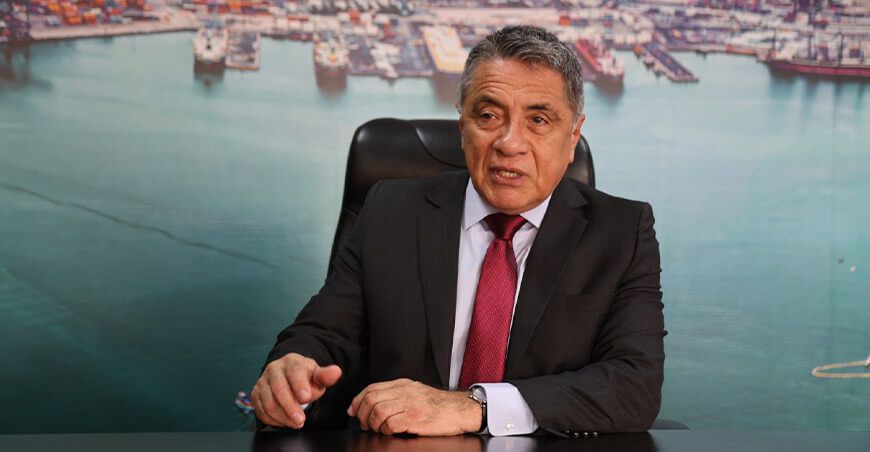 El presidente de la Autoridad Portuaria Nacional (APN), Juan Carlos Paz Cárdenas