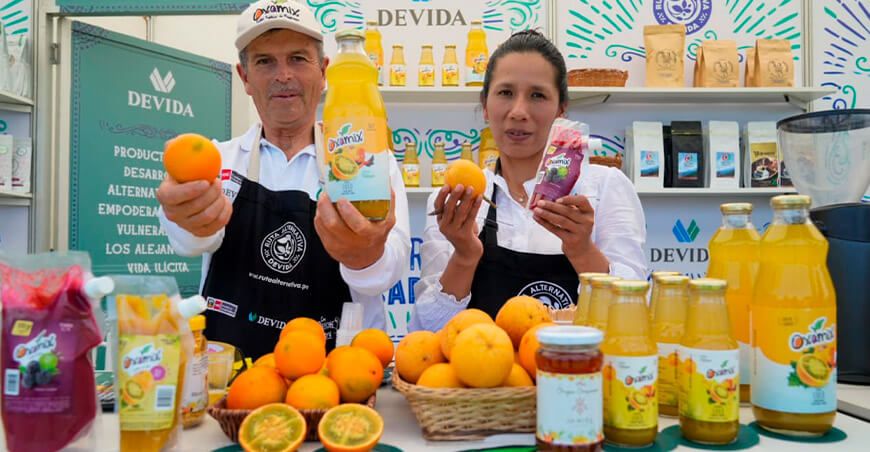 Devida promueve industrialización de quito quito de Oxapampa Perú