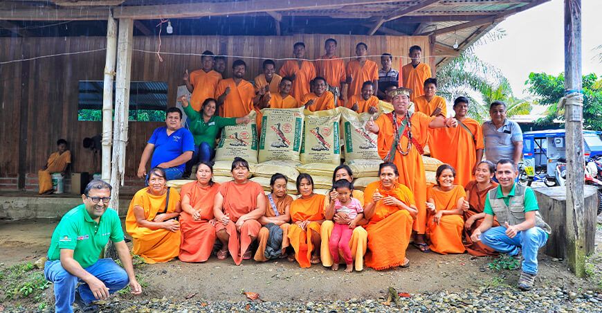 fortalecen la producción de cacao con guano de isla los productores de las etnias Asháninka, Nomatsigenga y Machiguenga del Vraem