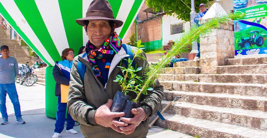 Proyecto Especial Sierra Centro Sur producción frutícola y forestal en Lircay Huancavelica Perú