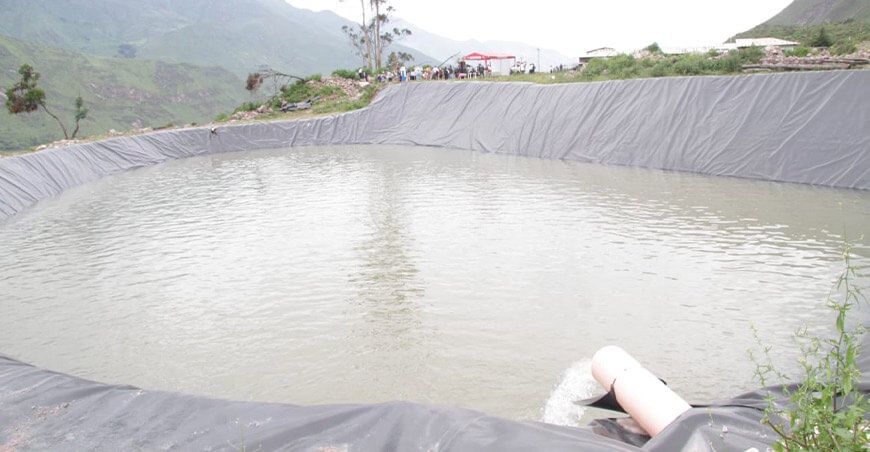 Productores de Sangallaya cuentan con nuevo reservorio de 9200 m³ Lima Perú