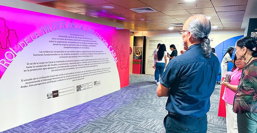 Exposición muestra el importante rol de las mujeres en la Civilización Caral