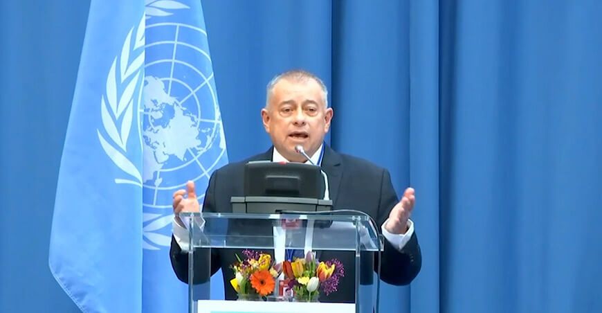 Perú propone enfoque integral en lucha contra el narcotráfico durante la Comisión de Estupefacientes de la ONU presidente ejecutivo de Devida, Carlos Figueroa