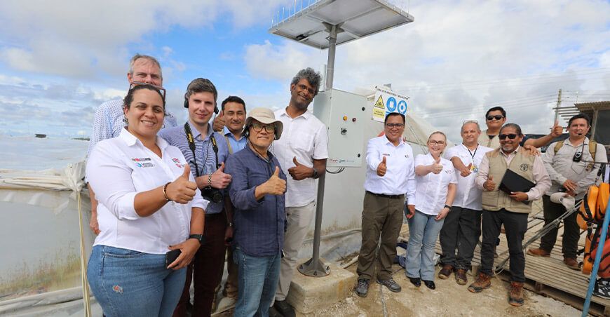 Implementan sensores de calidad de agua para optimizar la gestión sanitaria del langostino en Tumbes Perú