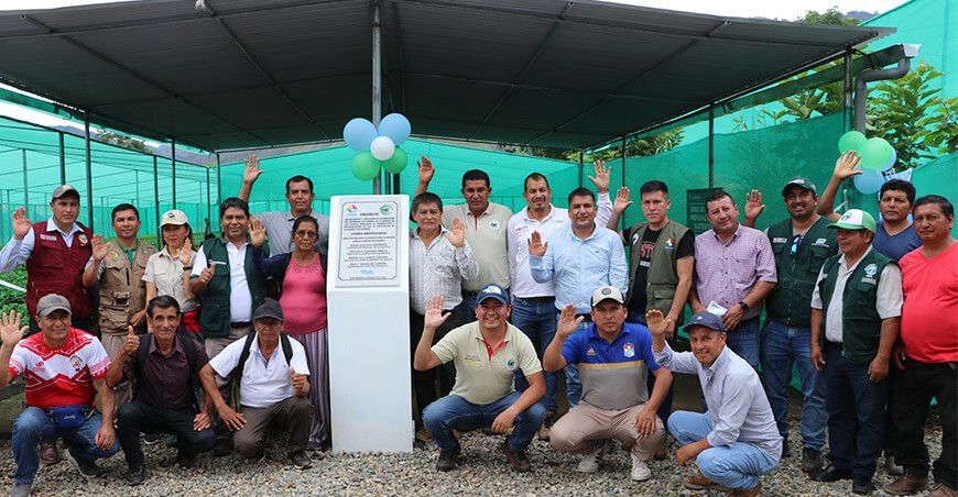 Inauguran vivero Quiracas con capacidad para 500 000 plantones Cajamarca Perú