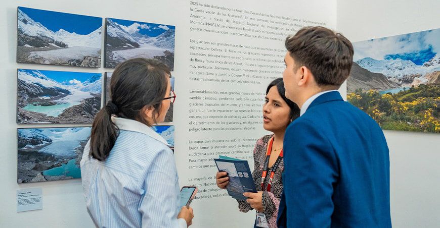 Exposición fotográfica “Glaciares: belleza y fragilidad” abre sus puertas en Lima Inaigem Perú