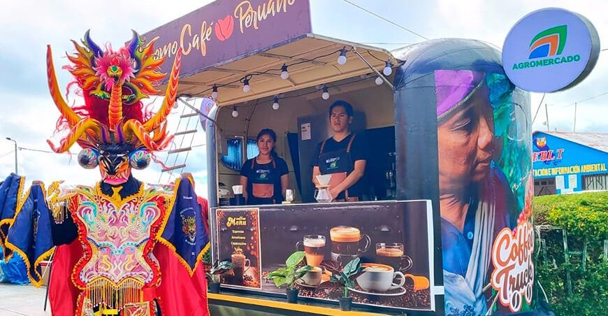 Coffee Truck Yo Tomo Café Peruano Agromercado Perú