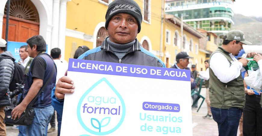 ANA entregó 120 licencias de uso de agua con fines poblaciones y agrarios en Huánuco y Pasco Perú