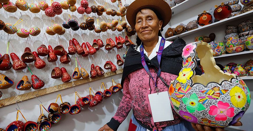 Artesana peruana Feria Nacional de Artesanía “De Nuestras Manos” Perú