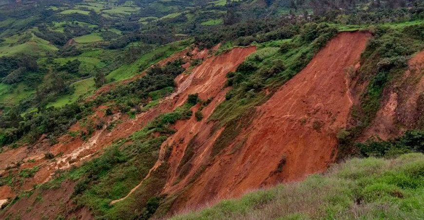 Barreras naturales contra los deslizamientos Perú
