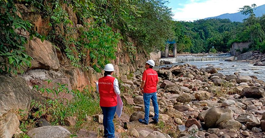 Detectan perjuicio económico de S/6.2 millones en obra de muro de protección en el río Cumbaza distrito Morales San Martín