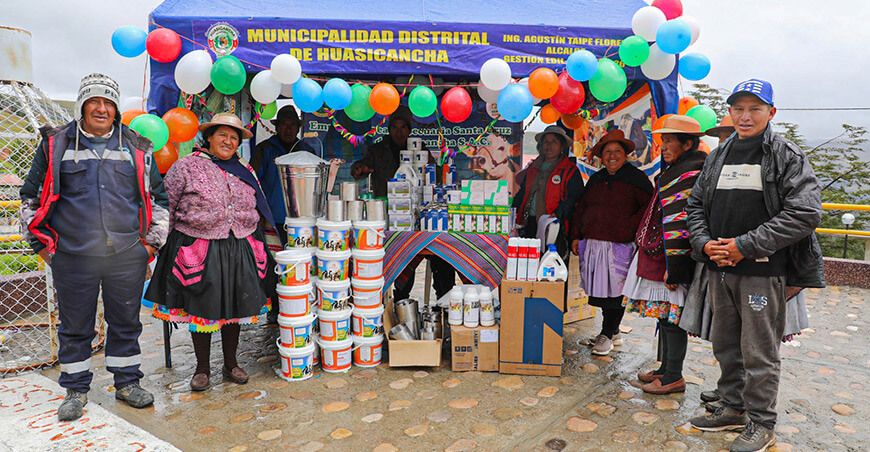 producción de lácteos de calidad con módulos demostrativos en Huasicancha Junín Perú