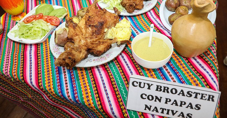 Feria de Productores gastronómica platos típicos cuy broaster Junín Perú