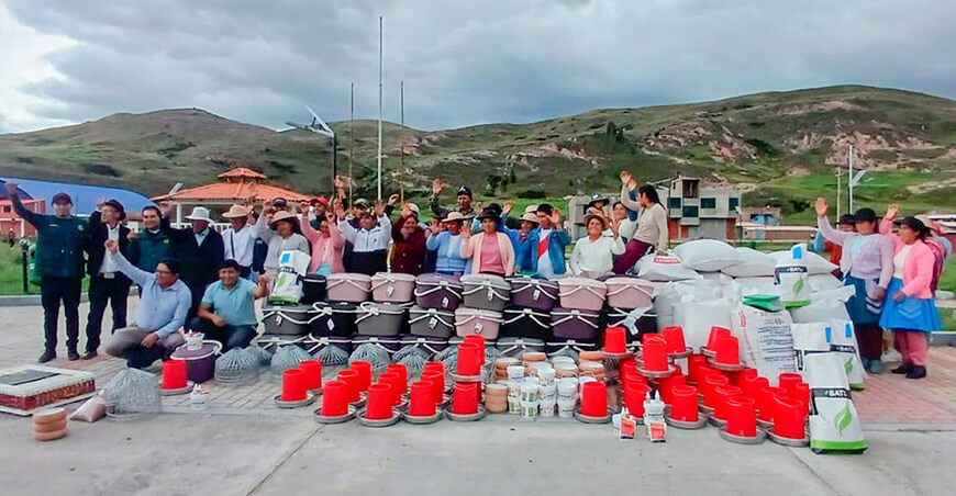 La Dirección Regional de Agricultura de Junín entregó materiales y equipos para optimizar la crianza tecnificada de cuyes a Cooperativa Agraria de Productores Nueva Chala en Concepción