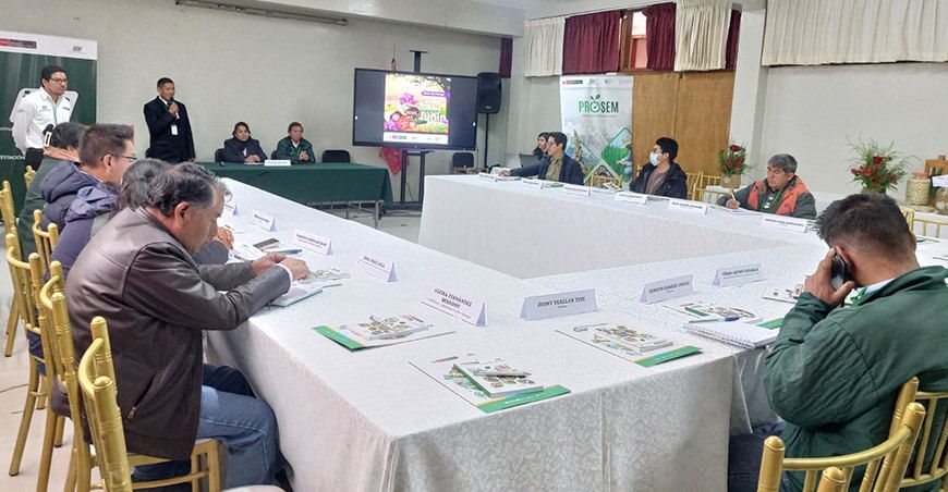 Instalaron mesa técnica para promover tecnologías que mejoren la calidad de las semillas Junín Perú