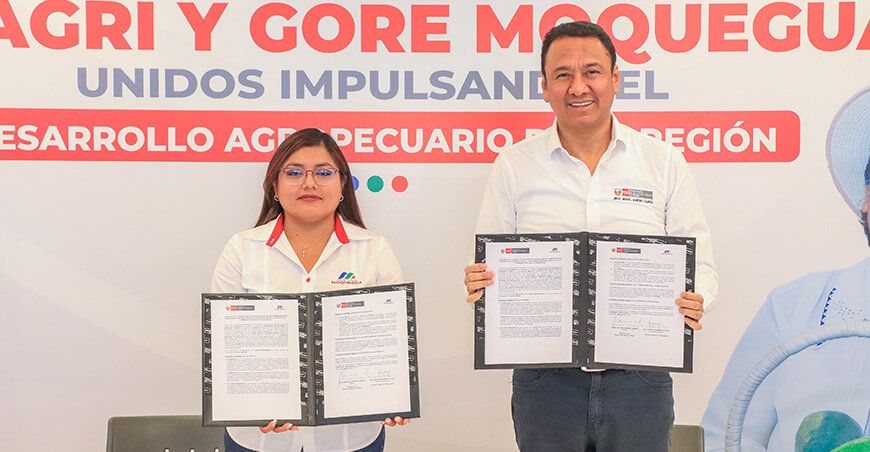 Midagri y el Gobierno Regional de Moquegua firmaron un convenio de cooperación interinstitucional ejecución proyectos hídricos