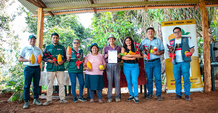 Fundo Anaya reconocido como la Mejor Finca Cacaotera de Kimbiri Cusco Perú