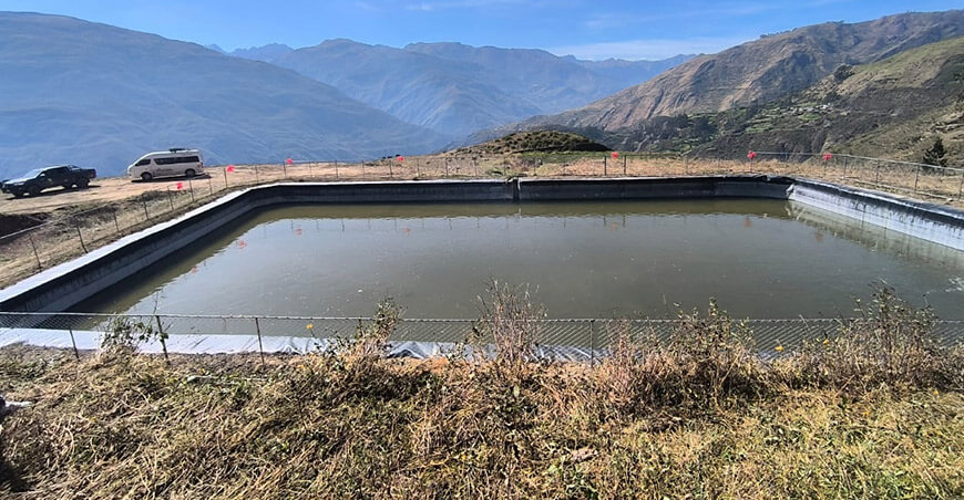 Inauguraron dos reservorios que almacenarán 2500 m³ de agua para San Pedro de Tongos Lima Perú