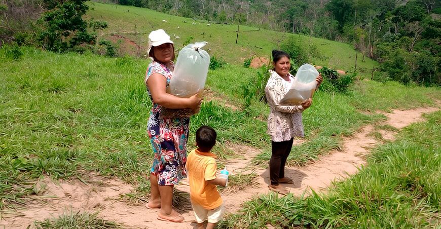 IIAP entrega alevinos paco Madre de Dios Perú