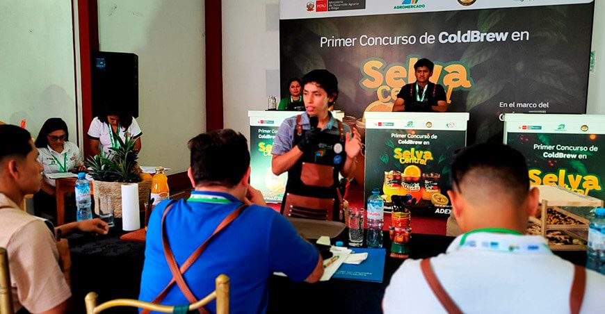 Jerry Monteverde de Pichanaqui es el campeón del Primer Concurso de Cold Brew en Selva Central