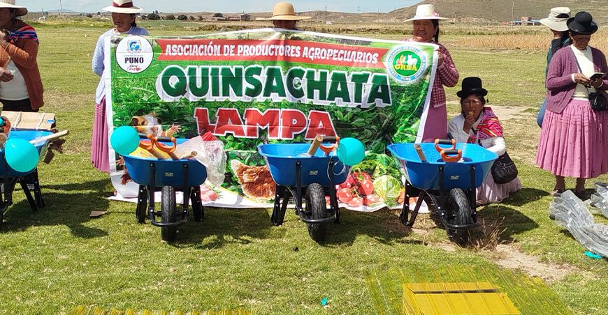 Entregaron materiales para mejorar infraestructuras productivas en Cabanilla Puno Perú
