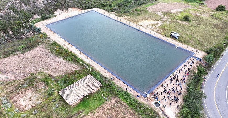 Nuevos reservorios almacenarán 10 000 m³ de agua en Chugur San Marcos Cajamarca Perú