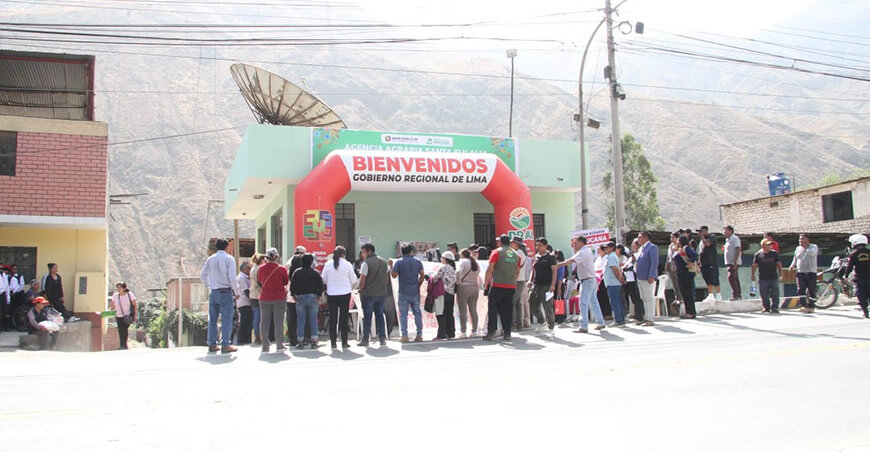 Inauguraron nueva oficina agraria en Santa Cruz de Cocachacra Lima Perú