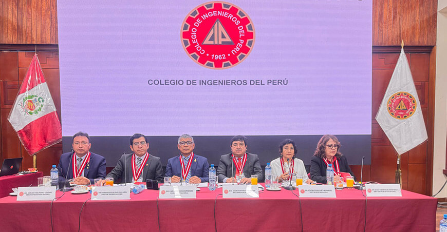 El Colegio de Ingenieros del Perú condecorará a tres destacados profesionales