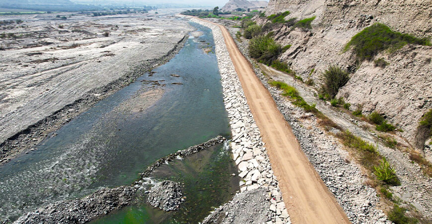 Defensa ribereña río Pisco Ica