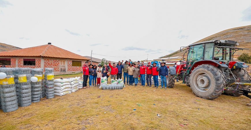 Procompite impulsa el desarrollo ganadero en Challhuahuacho bienes entregados a Asociación Yawar Fiesta – Fundo Puchunco Apurímac