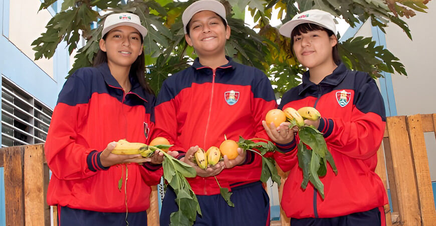 Hortifrut Perú promueve huertos escolares Chao La Libertad