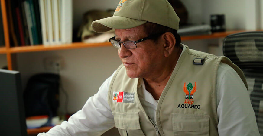 Ing. Agr. Dennis del Castillo Torres, director del Programa de Manejo de Bosques y Servicios Ambientales del IIAP