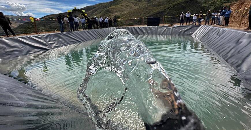 Inauguraron los primeros 100 reservorios en la provincia de Contumazá Cajamarca Perú