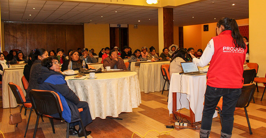 Fortalecen capacidades en manufactura de alpaqueros de Puno ITP Perú