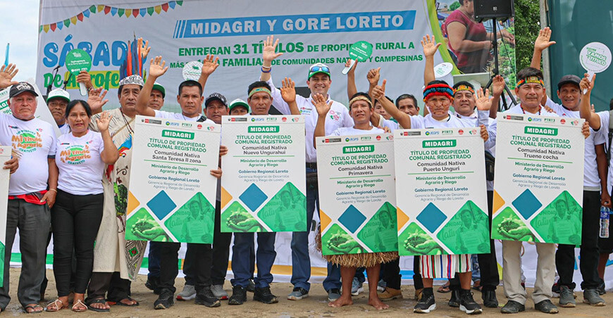 Midagri títulos de propiedad rural Perú