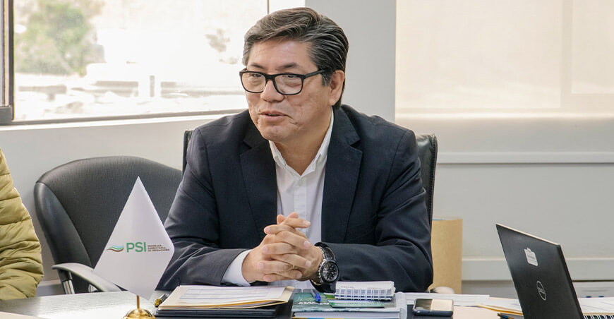 Orlando Hernán Chirinos Trujillo como viceministro de Desarrollo de Agricultura Familiar e Infraestructura Agraria y Riego del Midagri