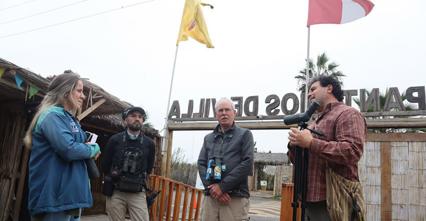Thomas Schulenberg Destacado ornitólogo recorre el Humedal Pantanos de Villa