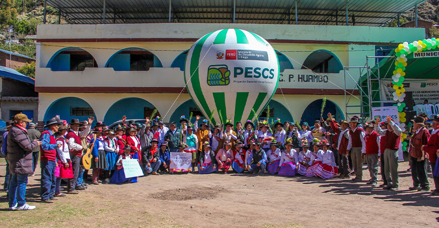 Distrito de Alcamenca celebró inicio del Proyecto Forestal del PESCS Midagri Perú 