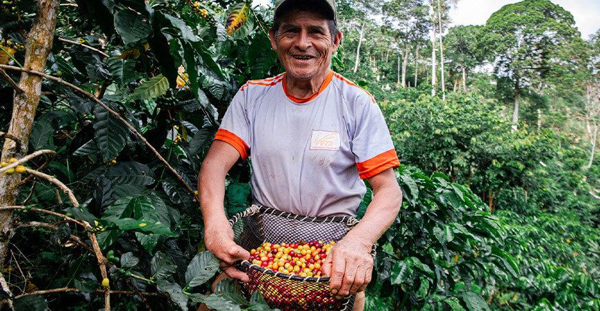 productor de café Perú