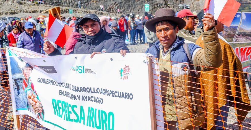 Midagri inicia construcción de la represa Iruro en Ayacucho y Arequipa